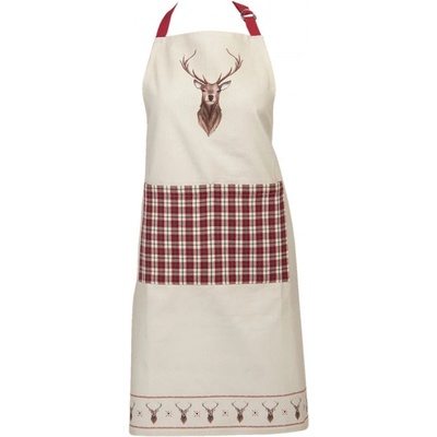 Cosy Lodge Kuchyňská zástěra s jelenem 70x85cm
