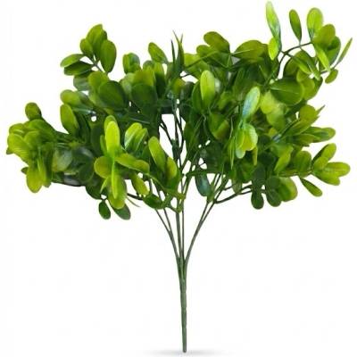 lacne-dekoracie.sk Umelá kytica krušpánu (Buxus) – Svieža zelená, 35 cm 51110A