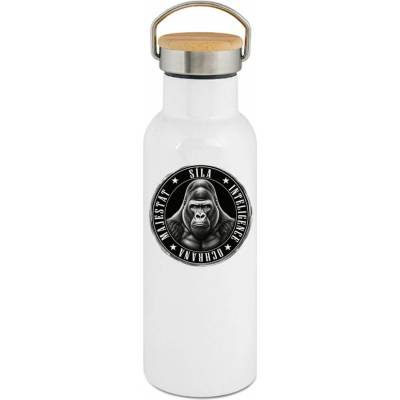 123TRIKO termoska Gorila, bílý potisk 500 ml