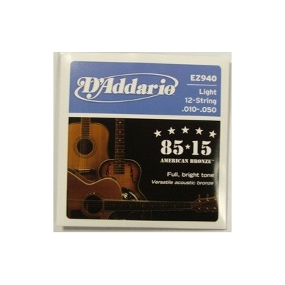 D Addario pro 12 - ti strunnou kytaru EZ 940 nebo EJ 36
