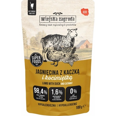 Wiejska Zagroda Jehněčí s kachnou a šantou kočičí 100 g