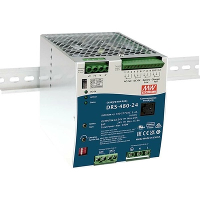 MEAN WELL DRS-480-36 síťový zdroj na DIN lištu 36 V 13.3 A 480 W Počet výstupů:1 x Obsah 1 ks