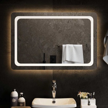 vidaXL LED огледало за баня, 90x60 см (151790)