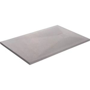 Inter Ceramic Правоъгълно композитно душ корито Inter Ceramic 120x80 см, матово бяло покритие тип камък (12080RS-1)