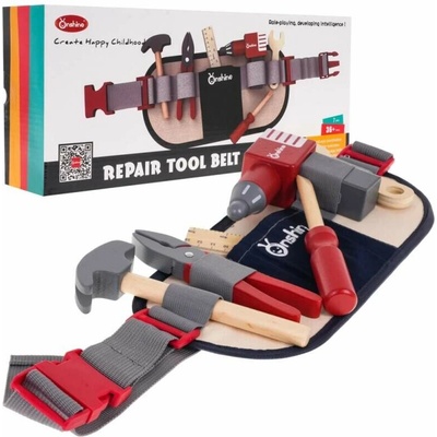 JOKO Detská Drevená Sada Náradia s opaskom
