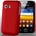 Samsung Galaxy Y S5360 Твърд Калъф Червен + Протектор