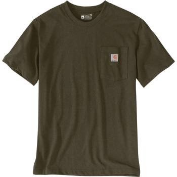 Carhartt Мъжка тениска Carhartt Workw Pocket S/S T-shirt - Burnished Logs Heather (016-7689-1812)