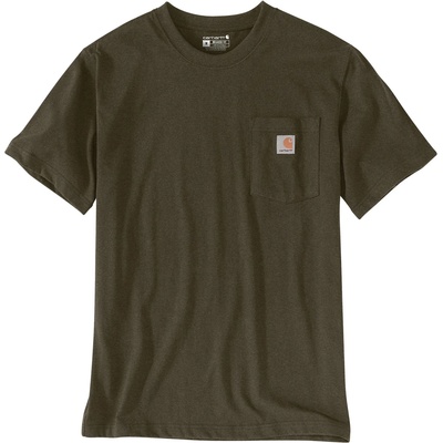 Carhartt Мъжка тениска Carhartt Workw Pocket S/S T-shirt - Burnished Logs Heather (016-7689-1812)