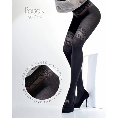 Knittex Dámské punčochové kalhoty Poison 3D 50 DEN grafit