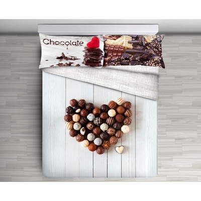 Gipetex Natural Dream 3D talianská obliečka bavlna Cioccolato 140x200 70x90