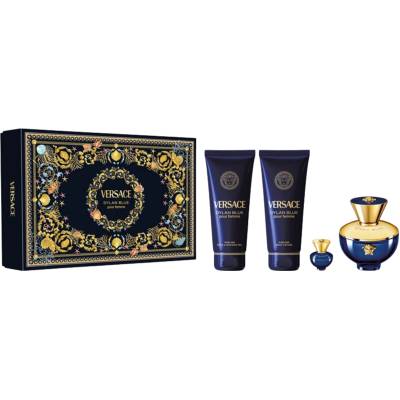Versace Dylan Blue Gift Set EDP 100 ml + Shower Gel 100 ml + Body Lotion 100 ml + EDP 5 ml за жени
