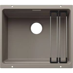 BLANCO Etagon 500 - Мивка от Silgranit, 53x46 см, с аксесоари, цвят „Тартуфо 527761 (527761) Мивка за вграждане