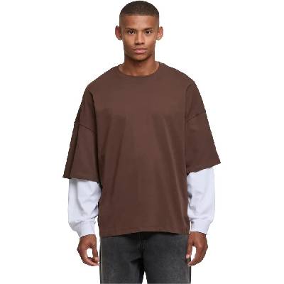 Тениска Def Double long sleeve T-shirt - Brown (Chocolate Brown / Bright White)