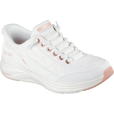 Маратонки Skechers Contour Foam Golden Hour trainers - White (White Mesh / Duraleather / Rose Gold Trim)