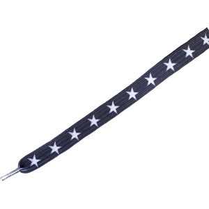 Tobby stars / Детски плоски еластични връзки за обувки - черни 95 см (040631)