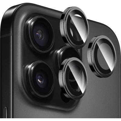 Blueo Протектор камера за iPhone 14 Pro / iPhone 14 Pro Max - оригинално стъкло от сапфирен кристал - черен