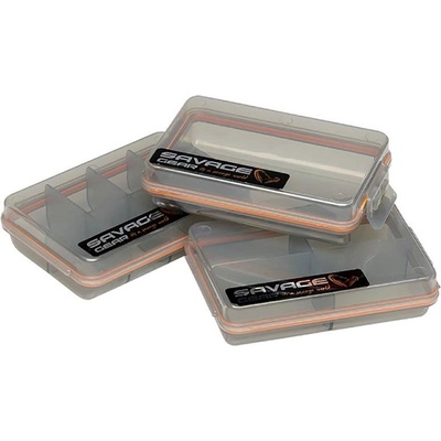 Savage Gear Krabičky POCKET BOX SMOKE 3ks KIT 10,5 x 6,8 x 2,6cm