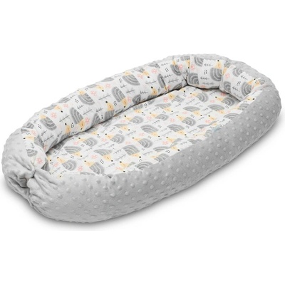 Гнездо Baby Nest Minky - Hedgehogs Gray