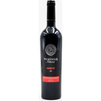 Brestovitsa Maximinus Thrax Merlot červené 2013 14% 0,75 l (čistá fľaša)