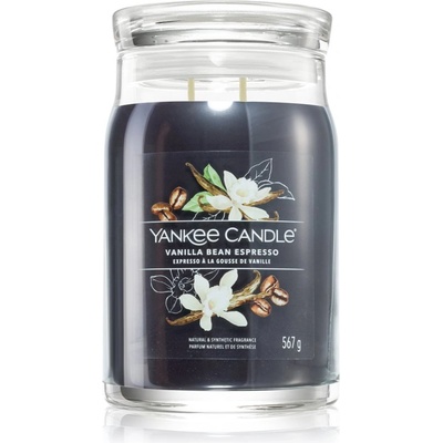 Yankee Candle Vanilla Bean Espresso ароматна свещ Signature 567 гр
