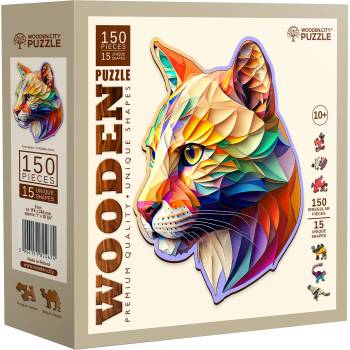 Wooden City Дървен пъзел Wooden City, 150 части - Пума (HE 0178-M)