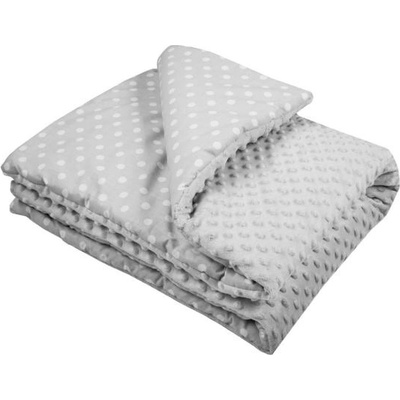 NEW BABY Детско одеяло от Minky с пълнеж New Baby сиво 80x102 см