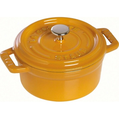 Staub Litinový hrnec s poklicí Cocottes hořčicová 28 cm 6,7 l