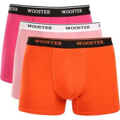 Wooster Набор от три - мъжки боксерки Wooster многоцветни Wooster | Rozov Oranzhev Mnogotsveten | МЪЖЕ | S