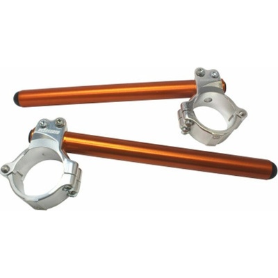 ACCOSSATO Pair of raised clip-on ACCOSSATO CP004 +10 mm 10 degrees inclination, orange