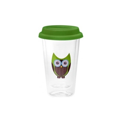 Oxalis Soren dvojstenný pohár so silikónovou pokrievkou 350 ml