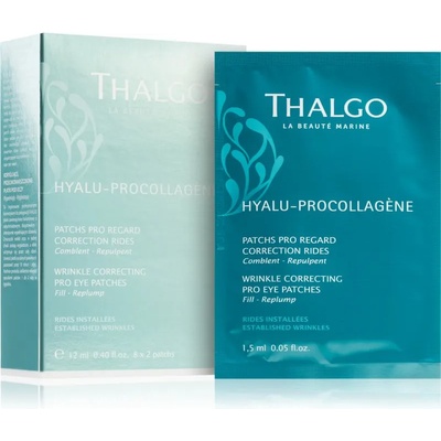 Thalgo Hyalu-Procollagen Wrinkle Correcting Pro Eye Patches изглаждата маска за околоочната зона 8x2 бр
