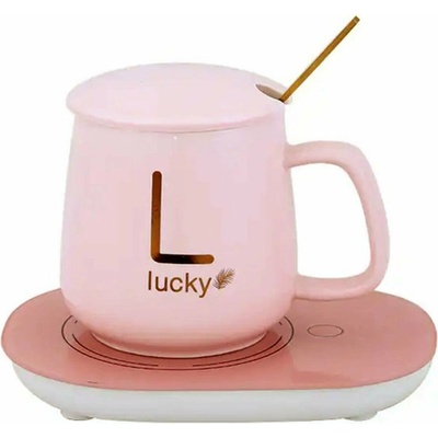 APT DA27B Elektrický ohřívač šálku 16 W + šálek ůžová