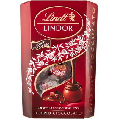 Lindt Lindor čokoládové pralinky s dvojitou čokoládou 200 g
