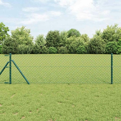 vidaXL Oplocení na řetězcích se upevňuje na zem 25 x 0,6 m Zelená