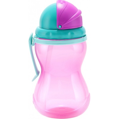 Canpol babies Cestovní sportovní láhev se slámkou růžová 370 ml – Zboží Dáma