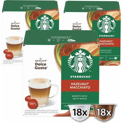 STARBUCKS Hazelnut Macchiato by NESCAFÉ Dolce Gusto 3 x 12 kapslí