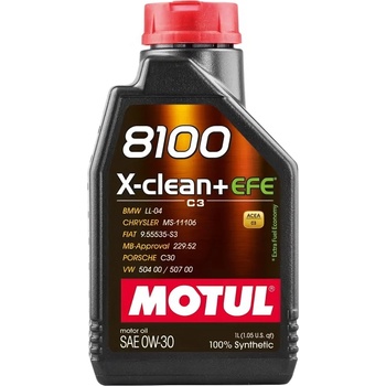 Motul 8100 X-clean+ EFE 0W-30 1 l