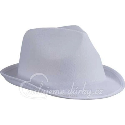 Bílý textilní unisex klobouk