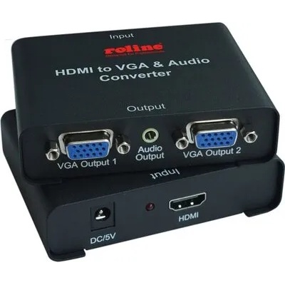 Roline HDMI to 2x VGA Multiplier, Roline 14.01. 3526