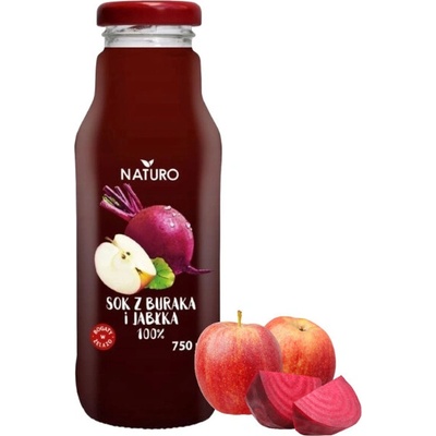 Bio Naturo šťava z červenej repy a jablka 100% 750 ml