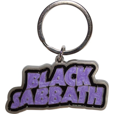 Black Sabbath Wavy Logo Bordered Ключодържател (BSKEY01)