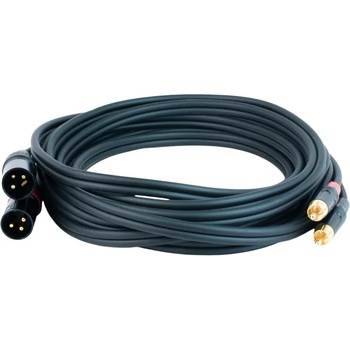 Master Audio Кабел Master Audio - RCA930/5, 2x RCA/2x XLR, 5 m, черен (RCA930/5)