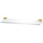 DECOR WALTHER Рафт за баня Corner 40 см злато (0560920)