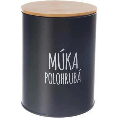 Orion Dóza Polohrubá mouka BLACK 13 cm 153694