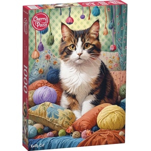Cherry Pazzi Пъзел Cherry Pazzi от 1000 части - Плетяща котка (31131)