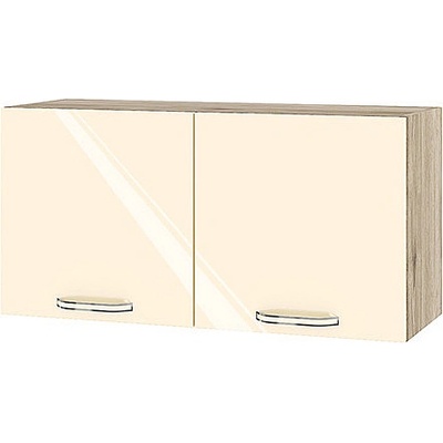 ИРИМ Горен кухненски шкаф Сити АРФ-Бежово гланц-05-108 80 см