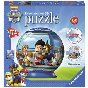 Ravensburger Пъзел топка Paw Patrol; 3D, 72 части (12186)