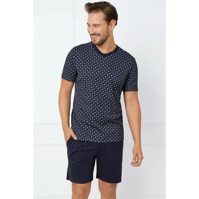 Italian Fashion pánske krátke pyžamo Gerard tmavomodrá