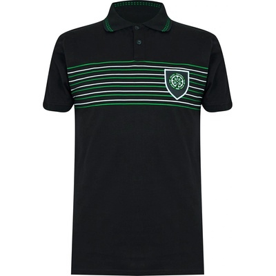 Team Блуза с яка Team Celtic Retro Polo Shirt Adults - Black