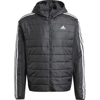 adidas Яке Adidas Essentials 3-Stripes Insulated Hooded Hybrid Jacket - Black